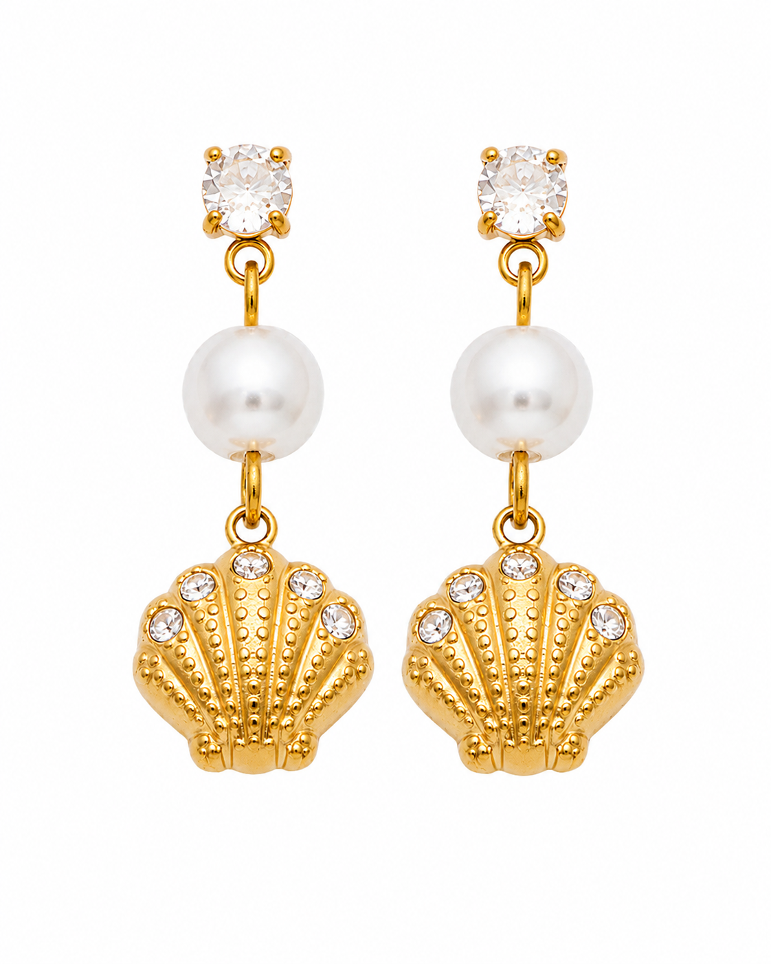 Additional view 24 of Maris Ocean Pearl Drop Earrings by Zodiglow