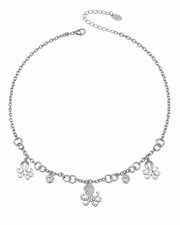 Side view of Maris Octopus Charm Necklace & Bracelet by Zodiglow