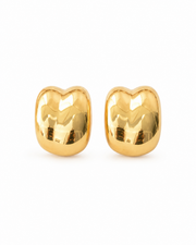 Detail view of Molten Drop Stud Earrings by Zodiglow