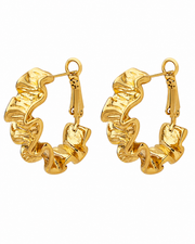 Front view of Molten Ruffle Hoops by Zodiglow