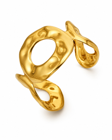 Front view of Molten Wave Cuff by Zodiglow