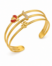 Side view of Charm Cuff Bracelet Series by Zodiglow