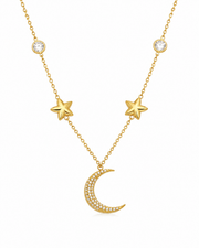 Alternate view of Moon & Star Jewelry Set by Zodiglow