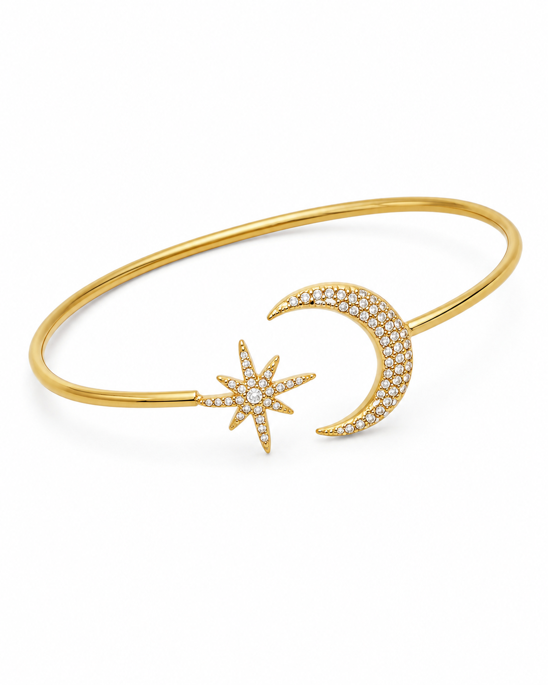 Detail view of Moon & Star Jewelry Set by Zodiglow
