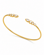 Alternate view of Mosaic Cut Zircon Cuff Series by Zodiglow