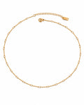Front view of Nella Gold Station Chain Necklace by Zodiglow