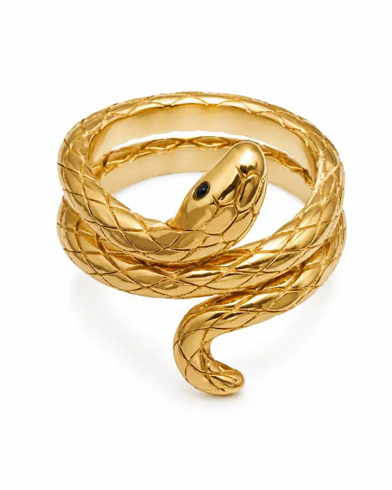 Styled view of Nocturne Serpent Statement Ring Collection by Zodiglow