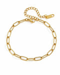 Front view of Nova Link Gold Bracelet by Zodiglow