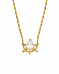 Front view of Orbit Zircon Necklace by Zodiglow