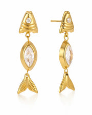 Additional view 7 of Sirena Fish Tail Earrings Collection by Zodiglow