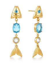 Additional view 8 of Sirena Fish Tail Earrings Collection by Zodiglow