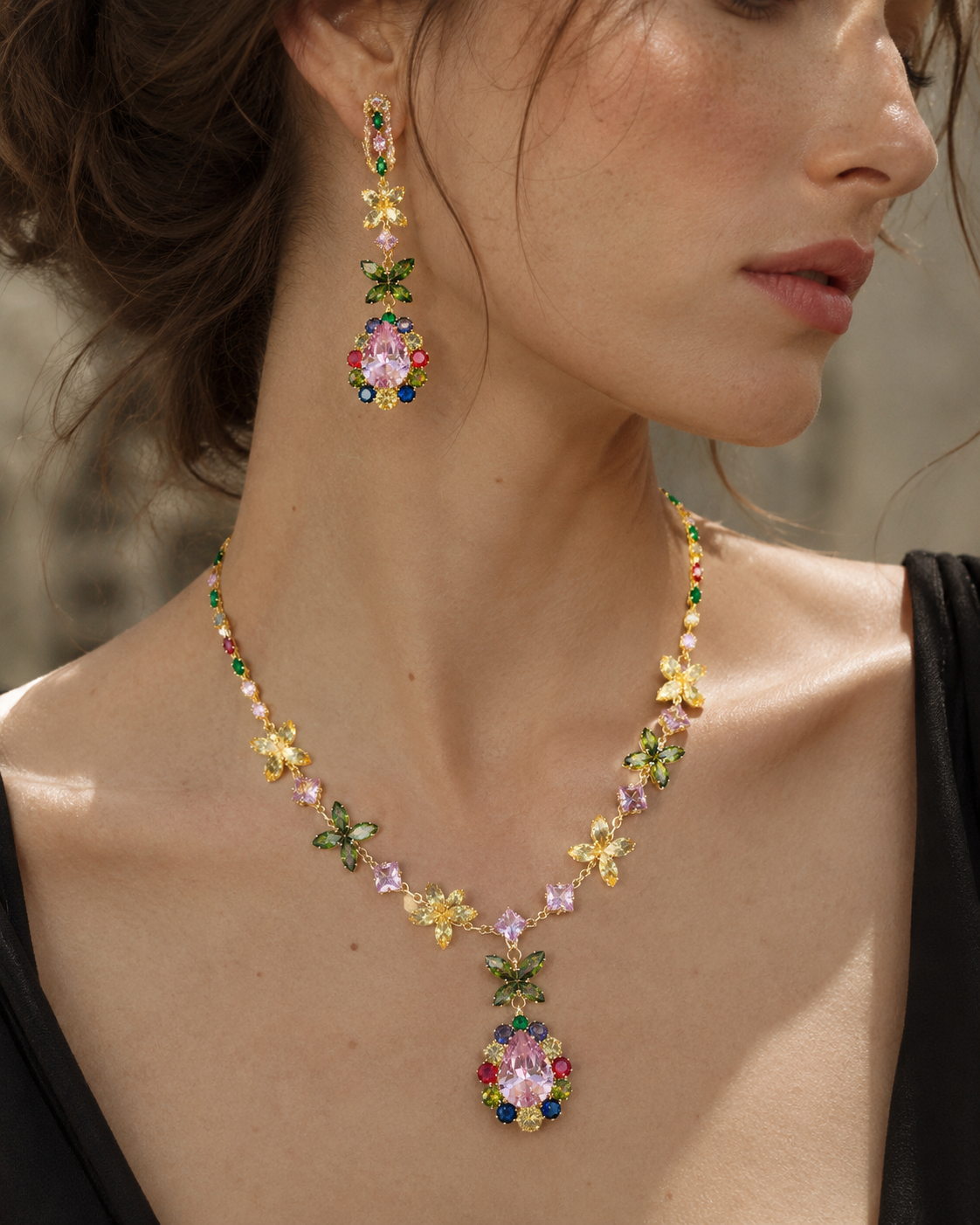 Side view of Prism Bloom Jewelry by Zodiglow