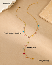 Styled view of Prism Drop Y Necklace by Zodiglow