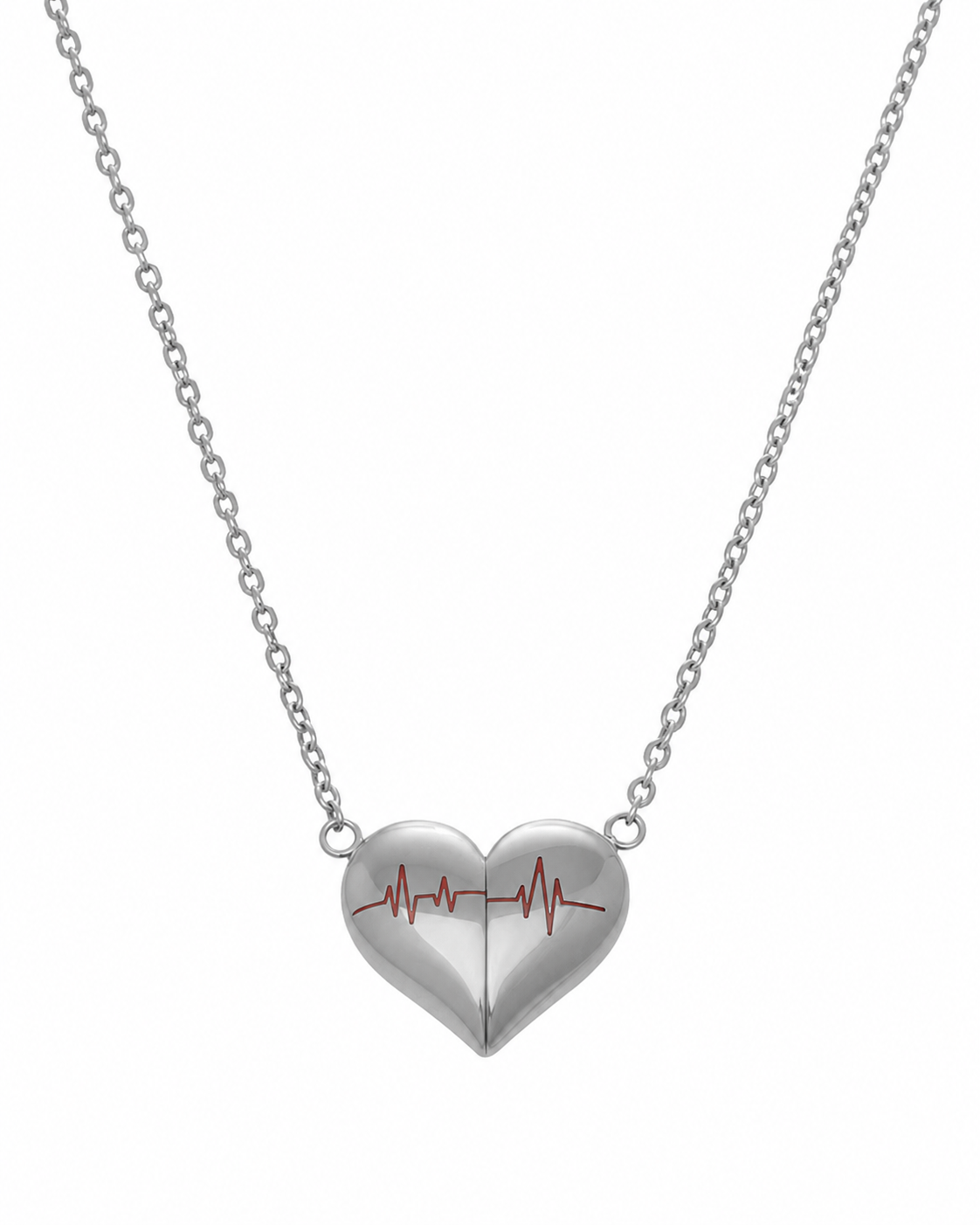 Alternate view of Pulse Heart Necklace by Zodiglow