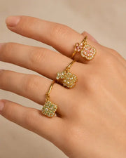 Alternate view of Aurelia Clover Garden Zircon Ring by Zodiglow
