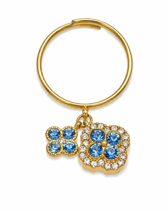 Additional view 7 of Aurelia Clover Garden Zircon Ring by Zodiglow