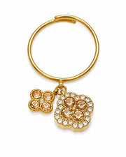 Additional view 8 of Aurelia Clover Garden Zircon Ring by Zodiglow