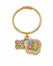 Additional view 10 of Aurelia Clover Garden Zircon Ring by Zodiglow