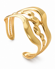 Additional view 7 of Sculpted Geo Cuff Bracelet by Zodiglow