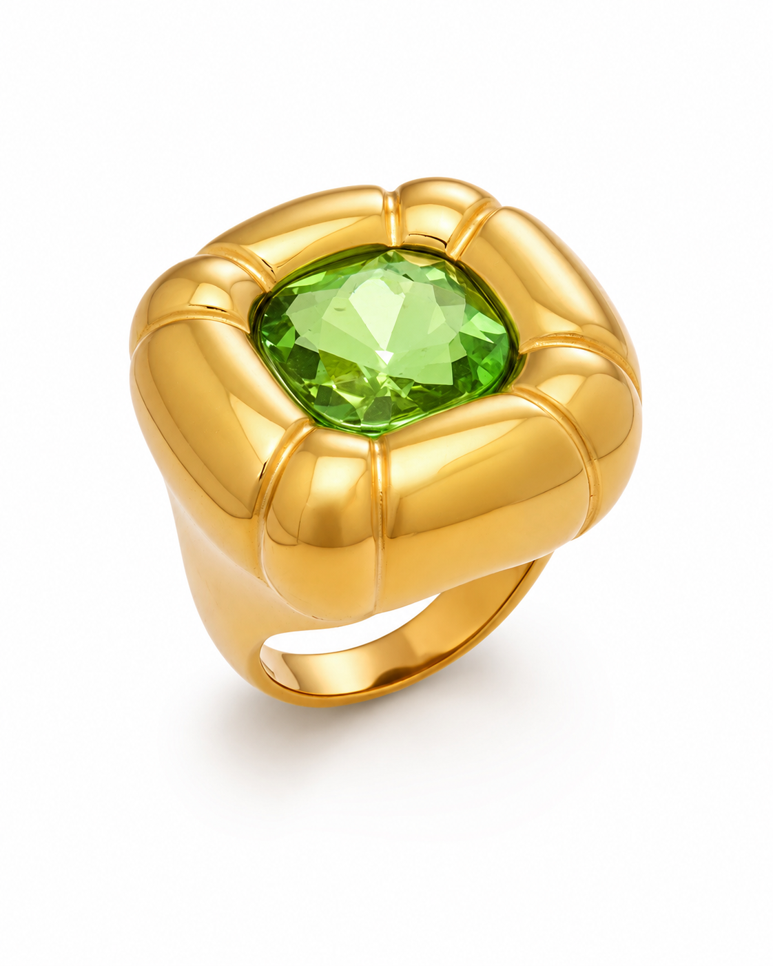 Side view of Aurelia Dome Stone Statement Ring by Zodiglow