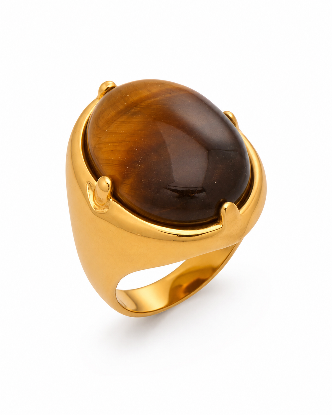 Additional view 7 of Aurelia Dome Stone Statement Ring by Zodiglow