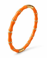 Styled view of Solea Enamel Bamboo Stretch Bracelet by Zodiglow