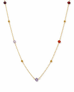 Solenne Multicolor Station Necklace