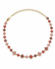 Styled view of Aurelia Clover Garden Zircon Necklace by Zodiglow