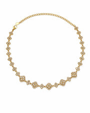 Additional view 7 of Aurelia Clover Garden Zircon Necklace by Zodiglow