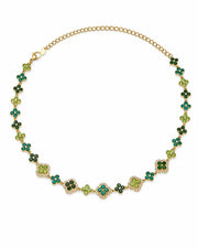 Additional view 8 of Aurelia Clover Garden Zircon Necklace by Zodiglow