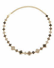 Additional view 9 of Aurelia Clover Garden Zircon Necklace by Zodiglow