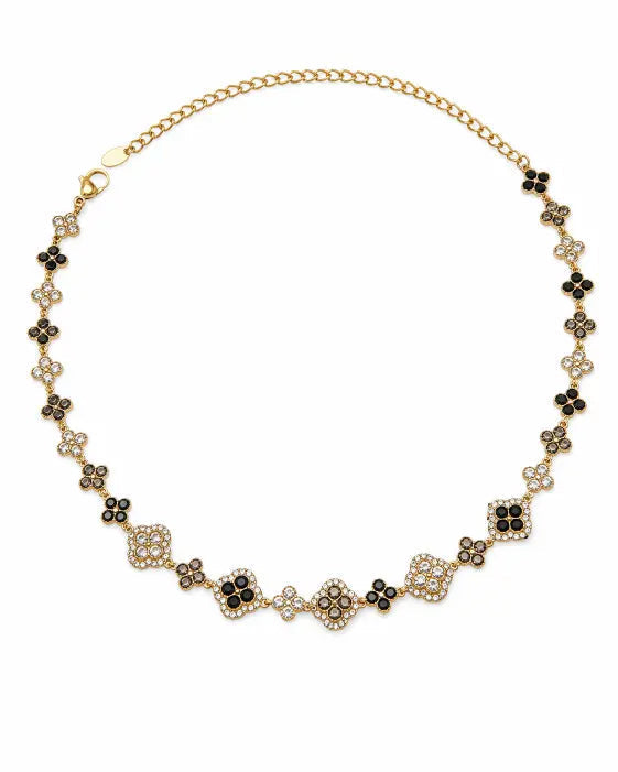 Additional view 9 of Aurelia Clover Garden Zircon Necklace by Zodiglow