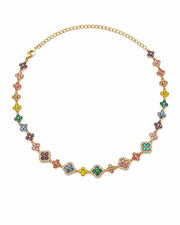 Additional view 11 of Aurelia Clover Garden Zircon Necklace by Zodiglow