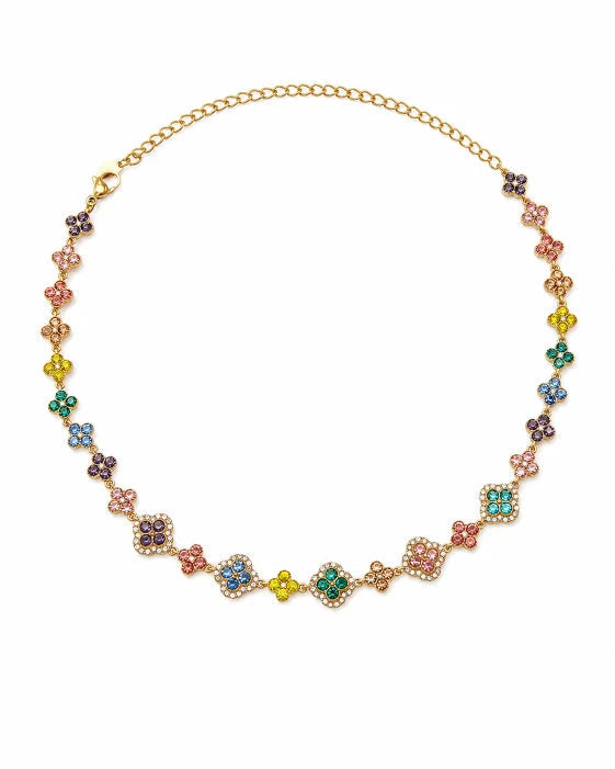 Additional view 11 of Aurelia Clover Garden Zircon Necklace by Zodiglow
