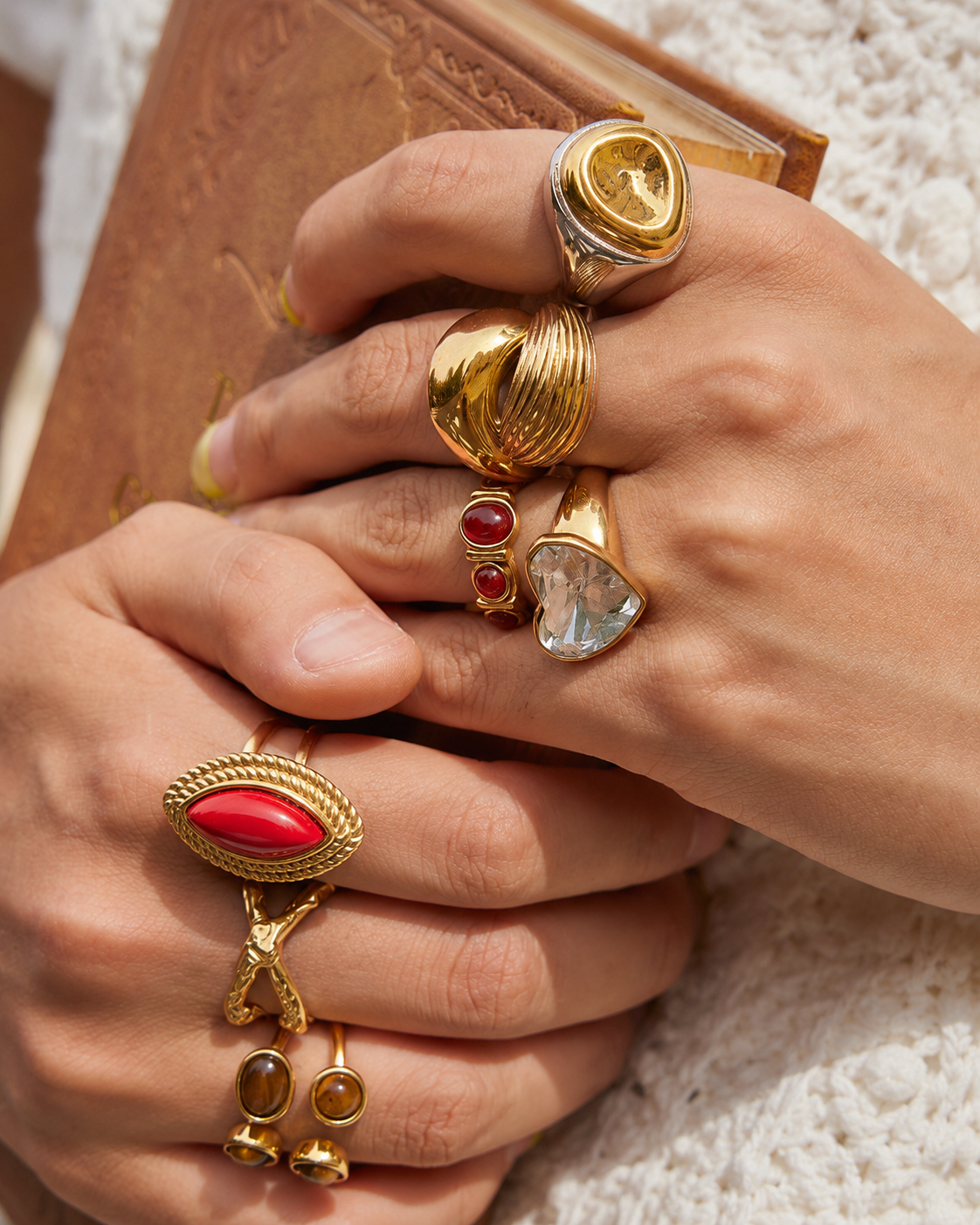 Additional view 7 of Statement Ring Collection by Zodiglow
