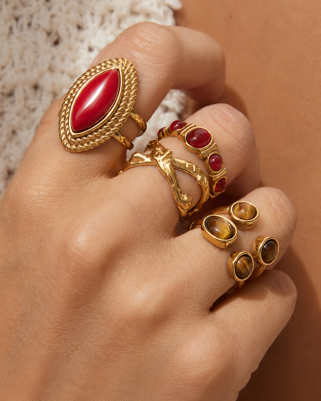 Additional view 9 of Statement Ring Collection by Zodiglow