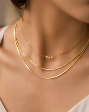Alternate view of Wishlight Trio Layered Necklace by Zodiglow