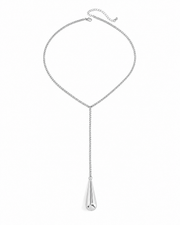 Alternate view of Teardrop Lariat Necklace by Zodiglow