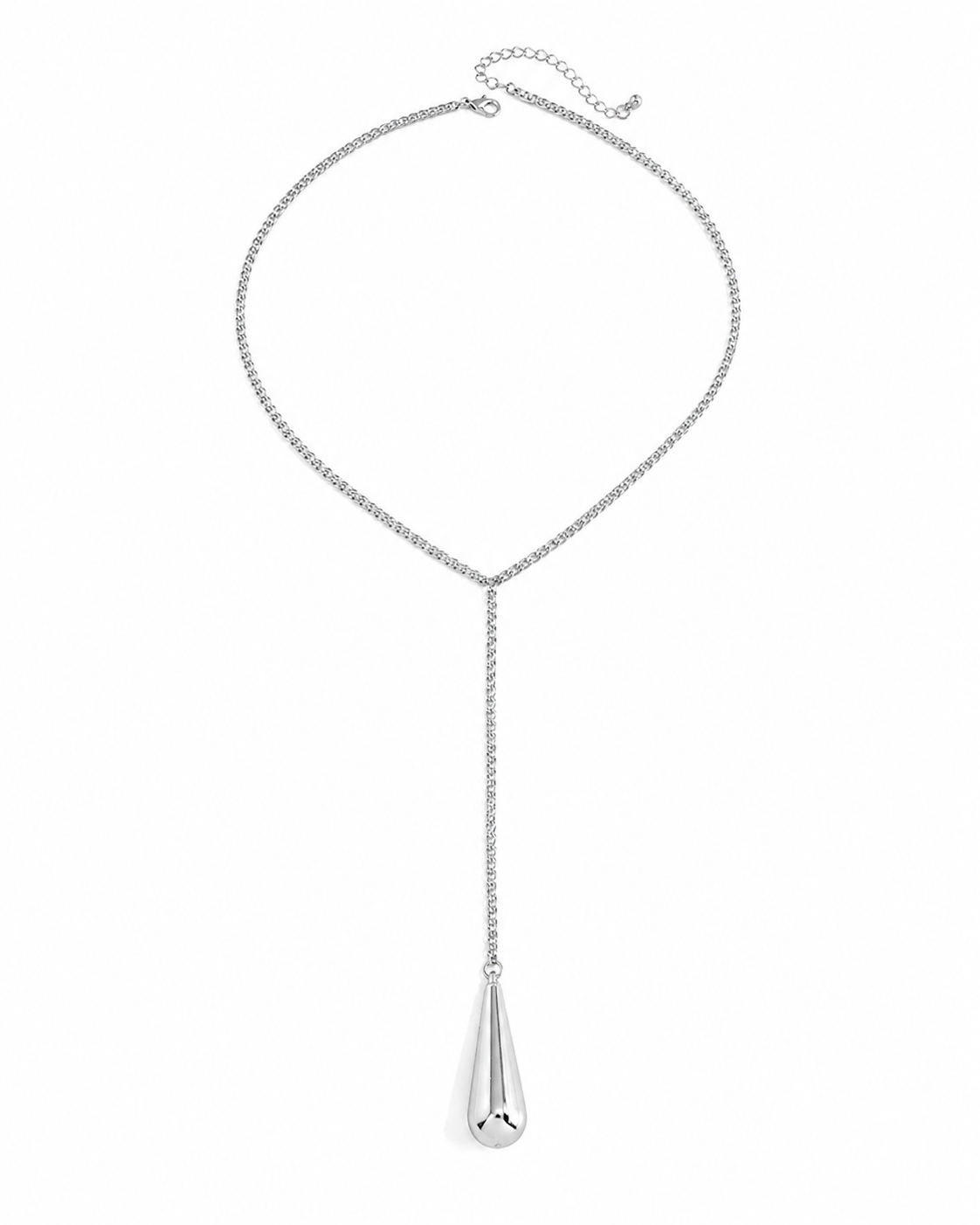 Alternate view of Teardrop Lariat Necklace by Zodiglow
