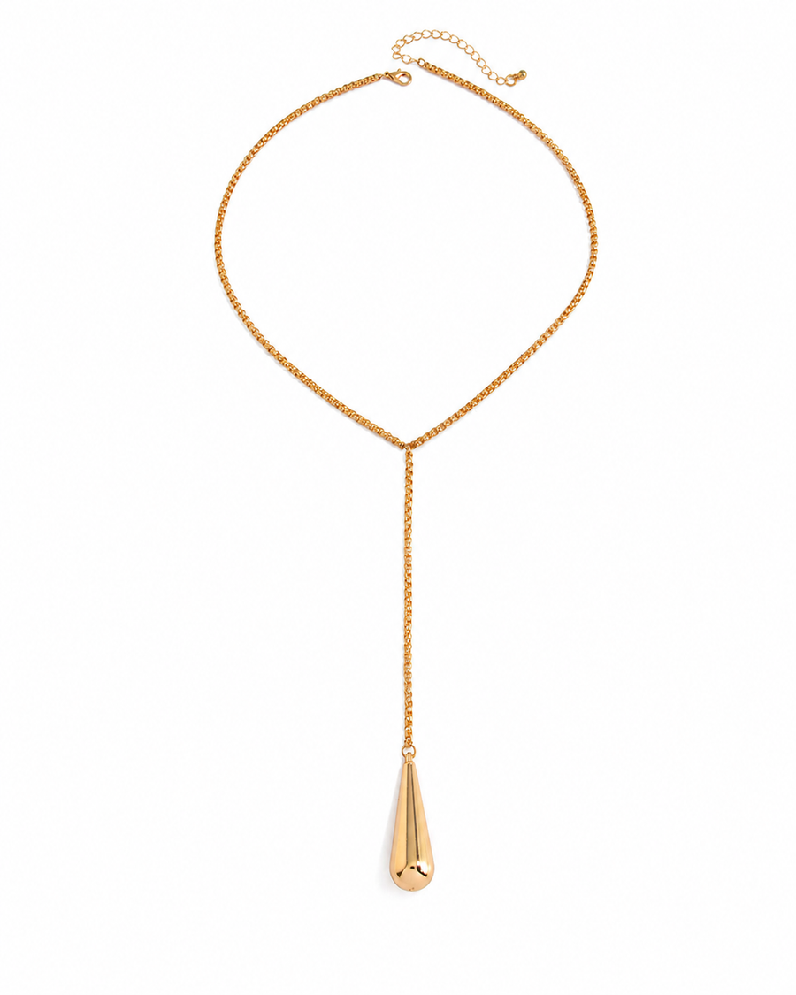 Teardrop Lariat Necklace