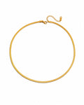 Front view of Vela Gold Herringbone Choker by Zodiglow