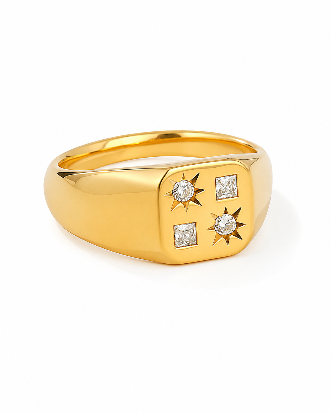 Side view of Vintage Zircon Ring Series by Zodiglow