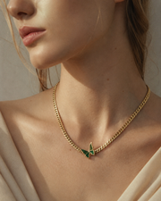 Alternate view of Virelle Butterfly Chain Necklace by Zodiglow
