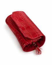 Close-up view of Zodiglow Travel Jewelry Roll Organizer by Zodiglow